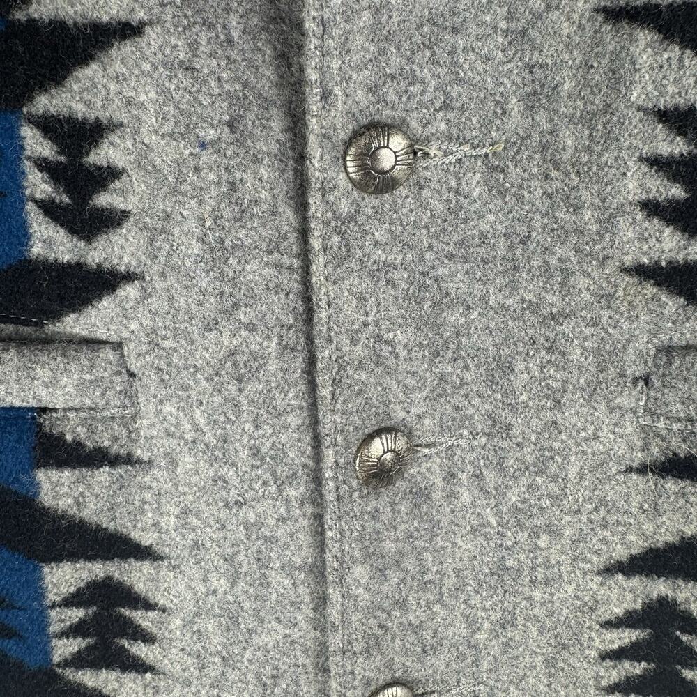 Vintage Pendleton Westernwear Wool Vest Aztec Southwestern Mens 40 Lined USA - Picture 6 of 11